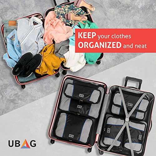 Travel Packing Cubes Set  8 Luggage Packing Organizers  Compression Packing Cubes