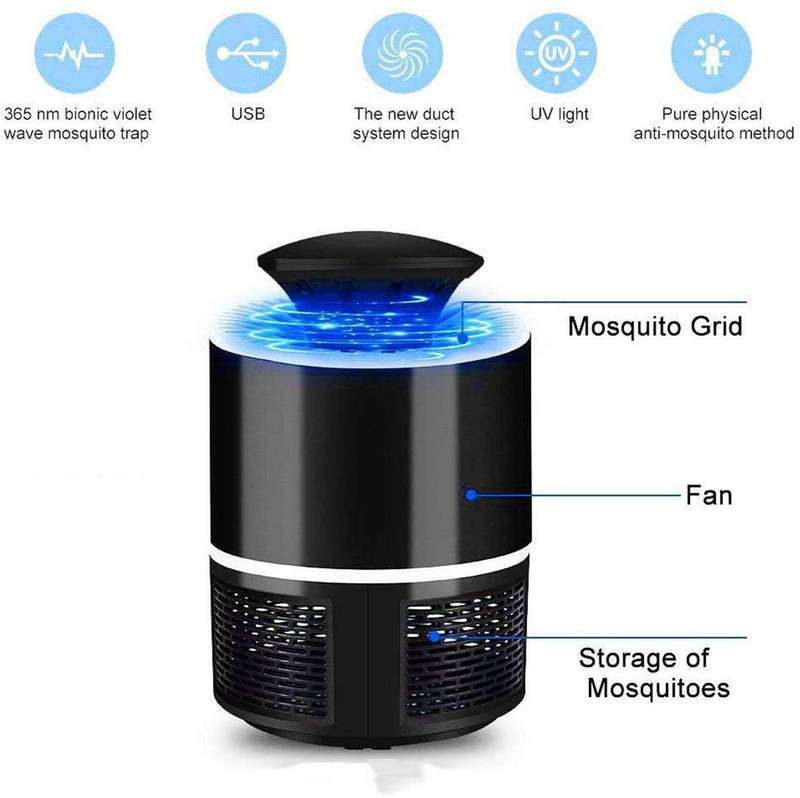 Stock from6//Mosquito Killer Lamp 365 Nanoscale Light Wave