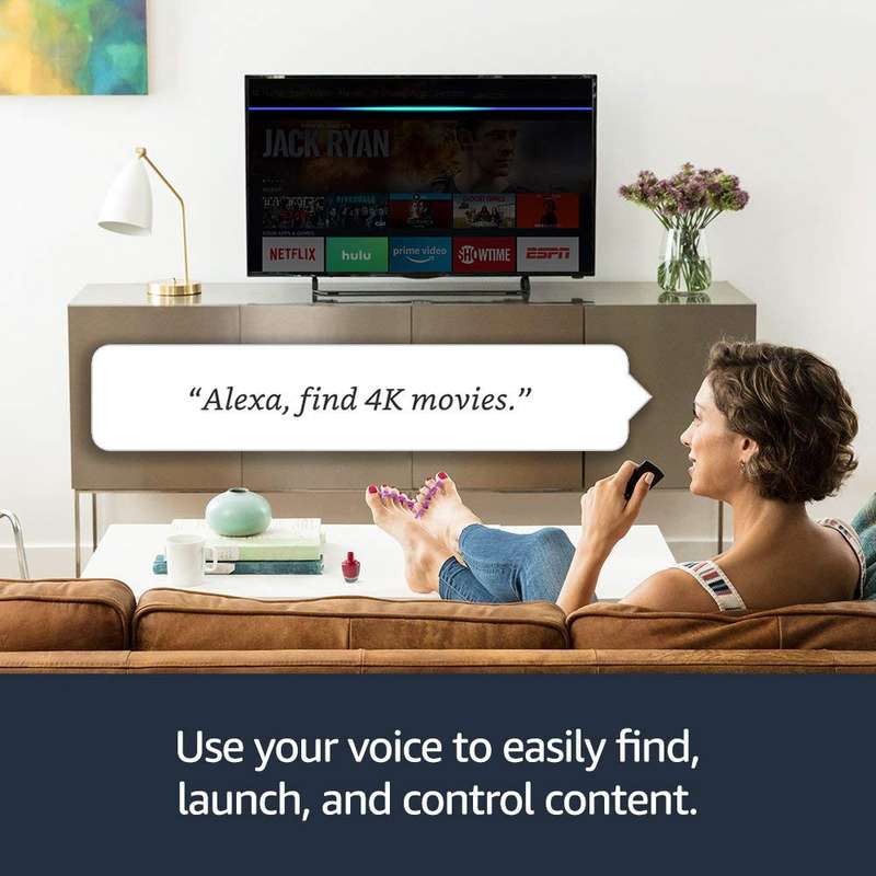 Fire TV Stick 4K Ultra-HD with Alexa Voice Remote, streaming media player
