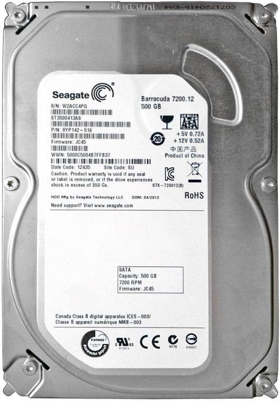 Seagate Barracuda 500GB 3.5" HDD