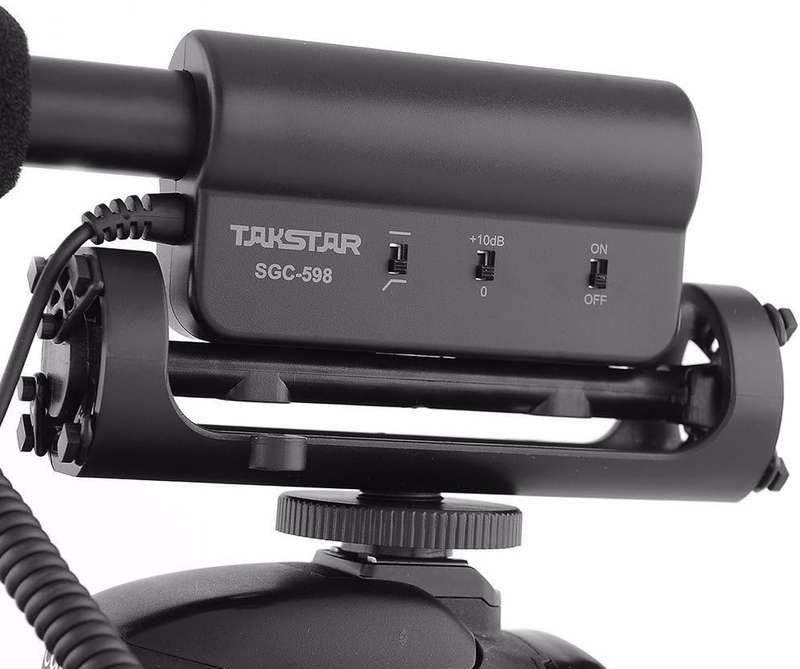 FOTOWELT Takstar SGC-598 High Sensitivity Interview MIC Microphone Stereo Video Shotgun Microphone P