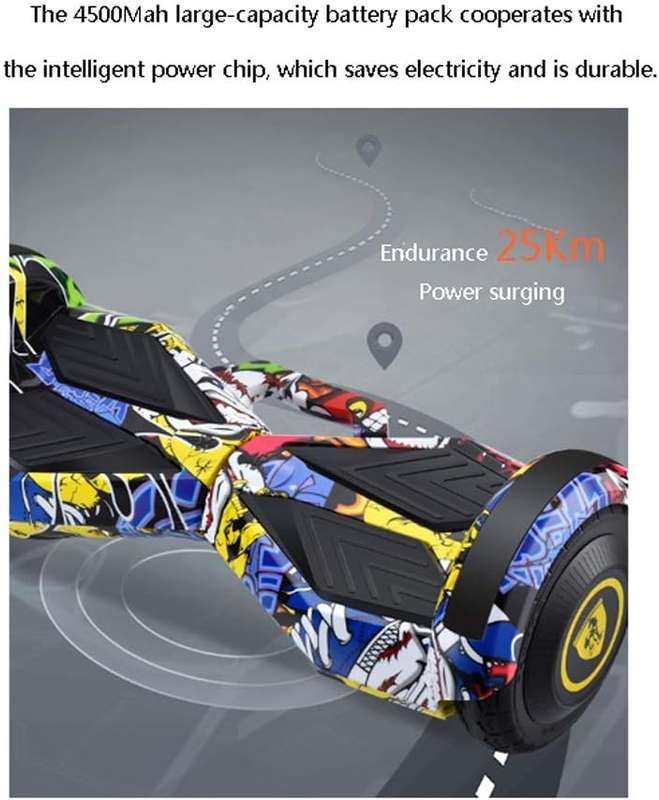 Hoverboard Self Balancing Scooter 8" Two-Wheel Self Balancing Hoverboard with Bluetooth Speaker and