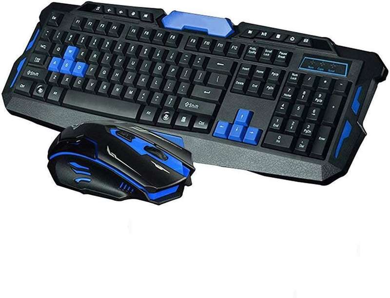 Wireless Gaming Keyboard Mouse Waterproof Kit for Laptop Desktop Computer