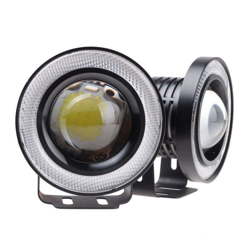 3,5 inch Halo Fog Lights, Blue Angel Eyes Lights COB Halo Rings