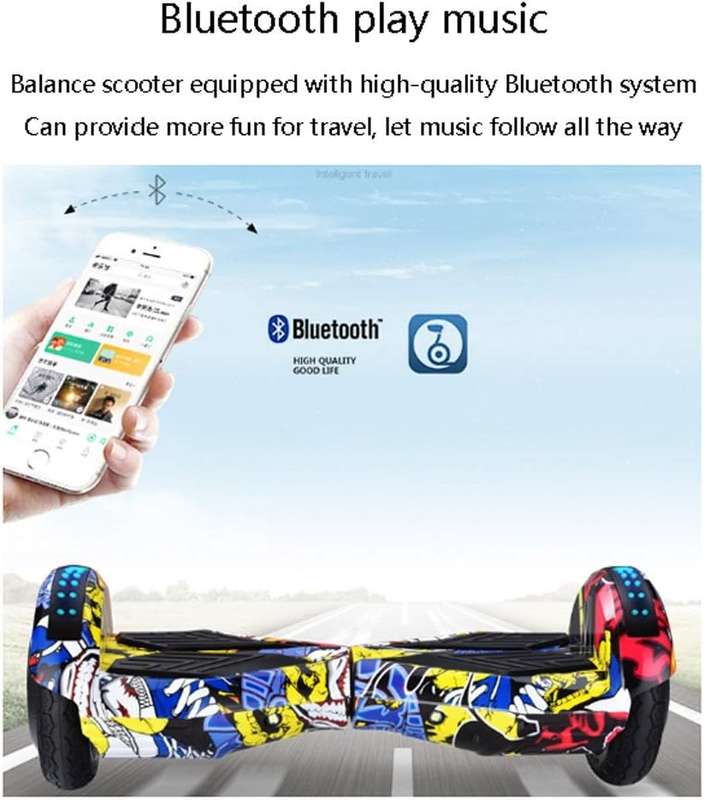 8" Hoverboard with Bluetooth Speaker and Led Lights