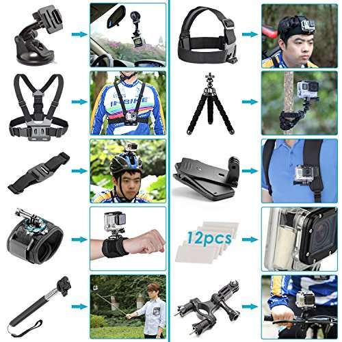NEEWER 50-in-1 action camera accessory kit GoPro/Hero/SJ Cam (LOCAL STOCK)
