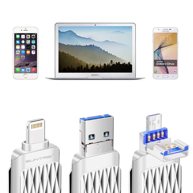 iPhone USB Flash Drive, 32GB Pen-Drive Memory Storage