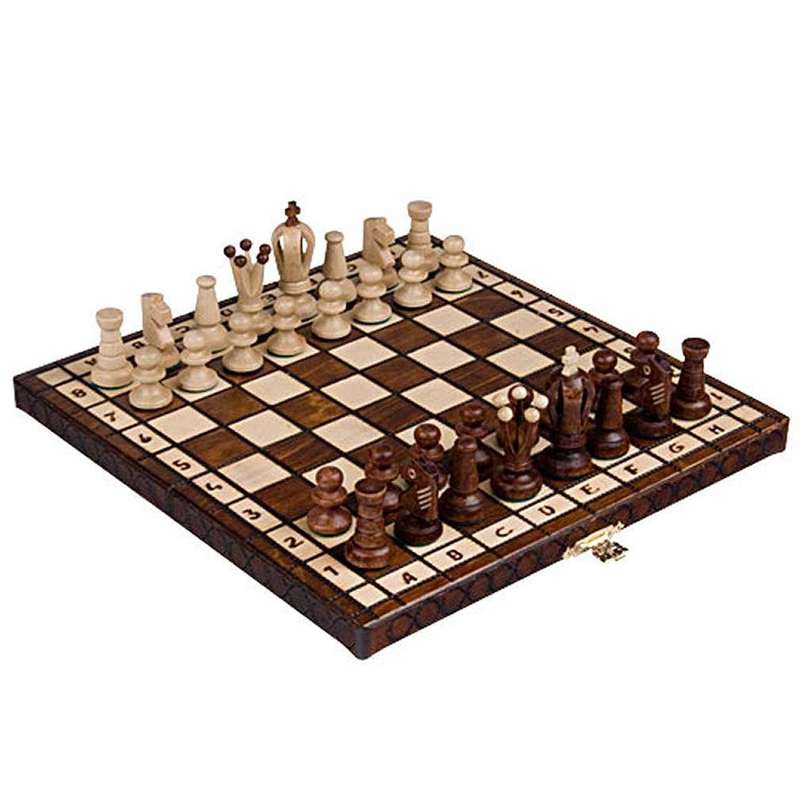 Chess Set Royal 30 European Wooden Handmade International Chess Set 11 3/4"