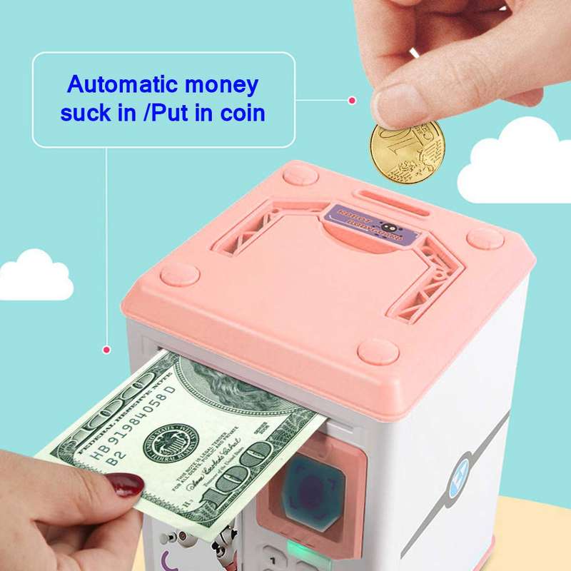 Fingerprint Electronic Password Money Box Cash or Coin Money Saving Box