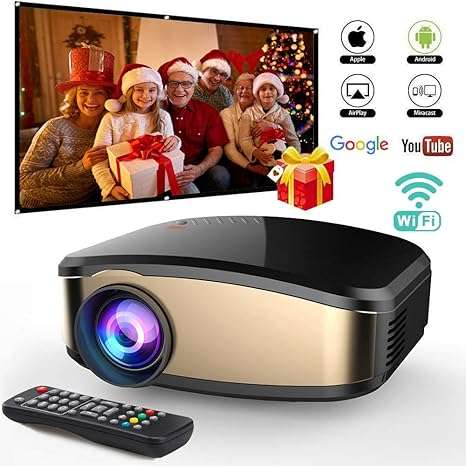 DIWUER Wireless WiFi Video Projector Full Hd 1080P 1200: Amazon.in ...