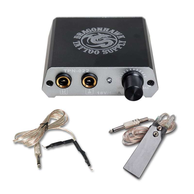 Complete Tattoo Kit Machines Color Inks Power Supply Y-017