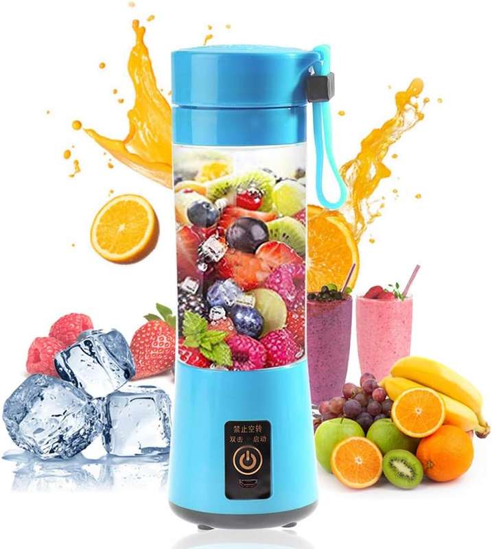 USB Rechargeable Mini Portable Electric Fruit Juicer Blender Smoothie Maker