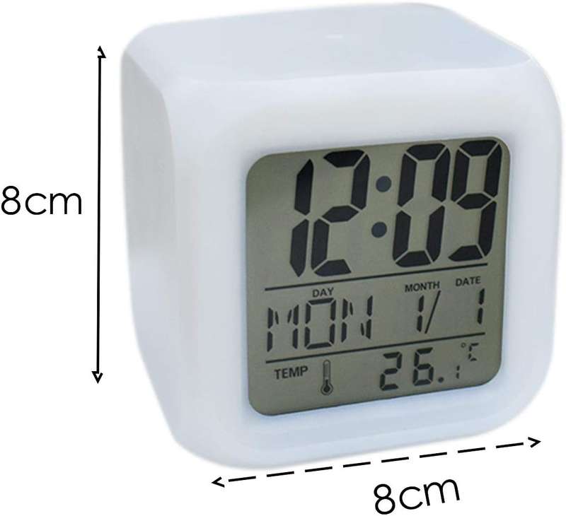 Glowing LED Color Change Digital Alarm Clock