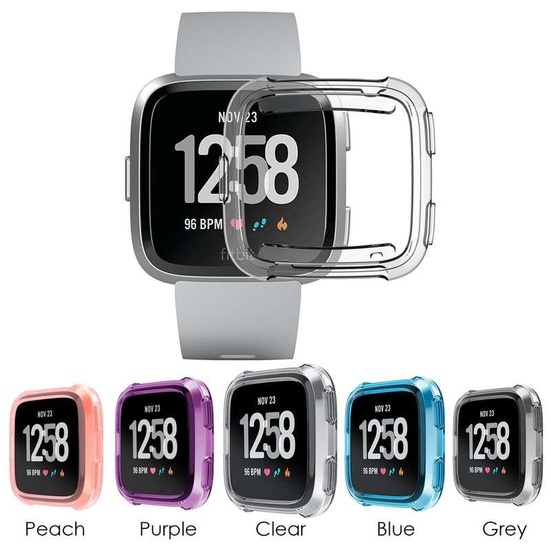 Fitbit Versa Case Plus Charger [3+1 Pack], Exclusive Charging Dock Stand Compatible Fitbit Versa Sma