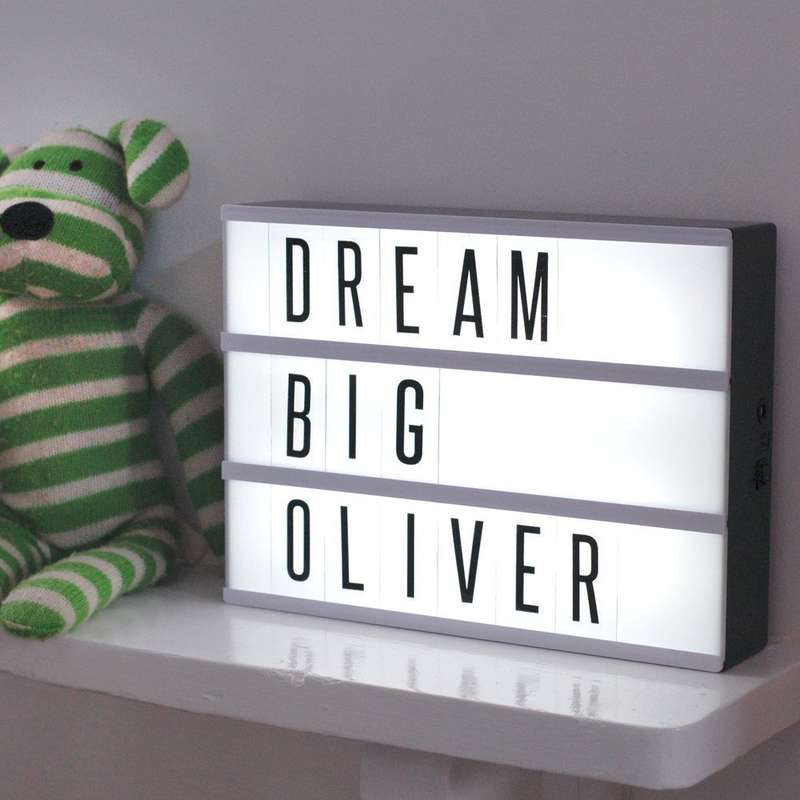 Cinematic (A4) Lightbox Led Changeable Letter & Symbols Tiles  - 85 Pieces