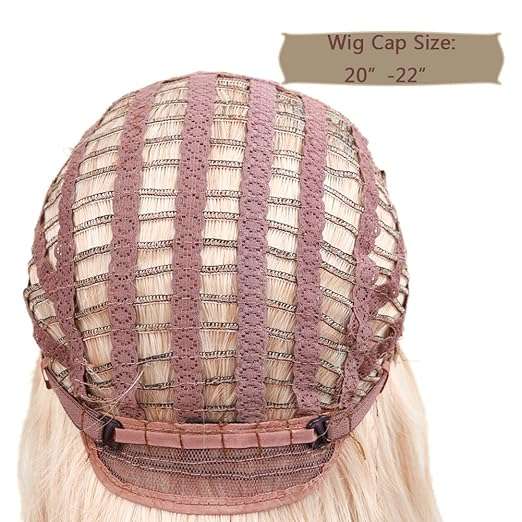 Wig Brown To Ash Blonde High Density Heat Resistant Synthetic Hair Weave Full Wigs For Women