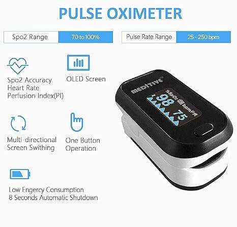 Fingertip Pulse Oximeter with OLED Display