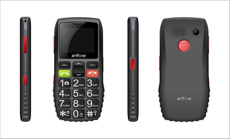 Artfone C1 Big Button Mobile Phone for Elderly, Unlocked Senior Mobile Phone With SOS Emergency Butt