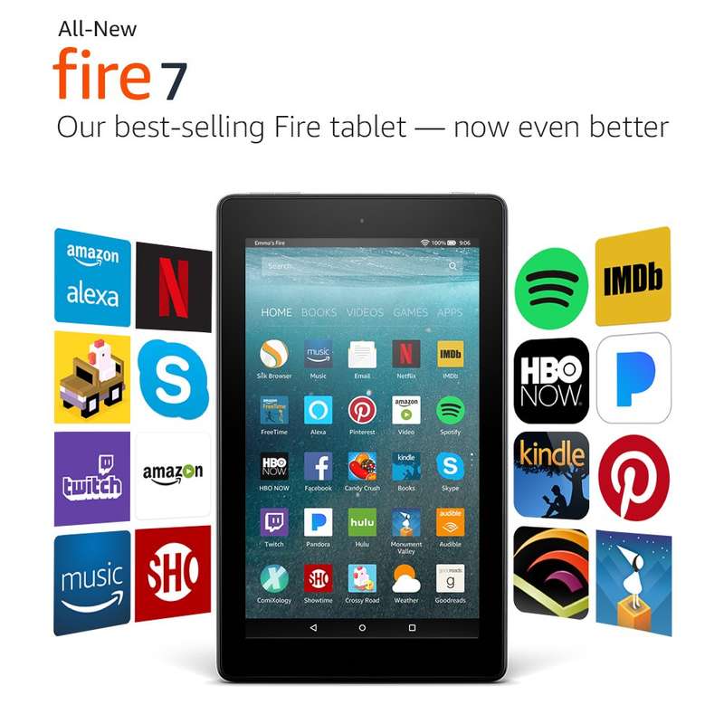 LOCAL STOCK - Free delivery - Amazon Kindle Fire 7" Tablet (Latest 2017 model)