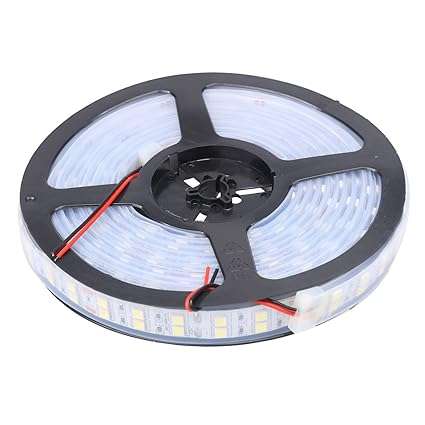 XKTTSUEERCRR Cool White Waterproof 5M 16.4ft 5050 Double Row SMD 600 leds Flexible Strip Light 12V