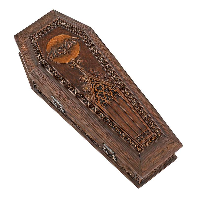 Design Toscano The Vampire Coffin of Dracula Statue