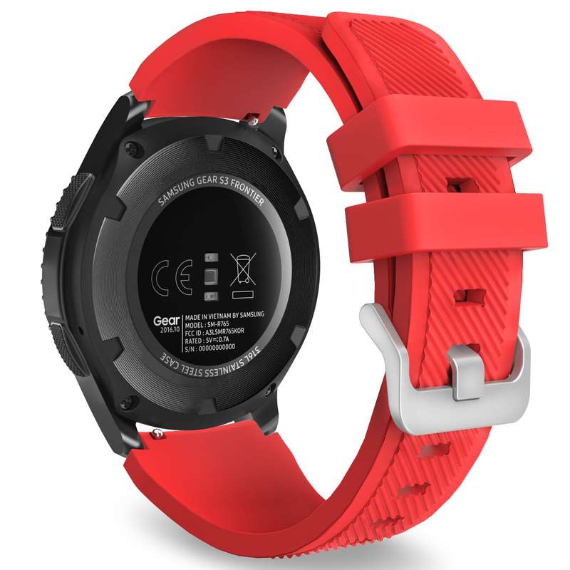 Gear S3 Frontier / Classic Watch Band  Soft Silicone Replacement Sport Strap for Samsung Gear S3