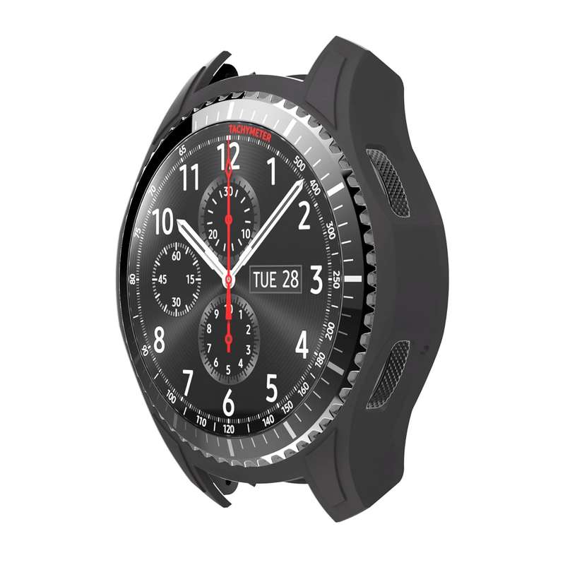 Gear S3 Case Cover, Shock-Proof and Shatter-Resistant Protective Band Silicone Cover Case for Samsun