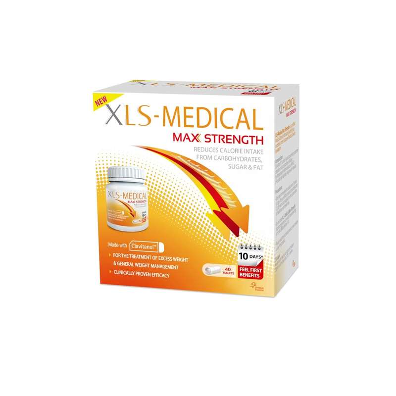 XLS Medical Max Strength Diet Pills for Weight Loss - Pack of 40