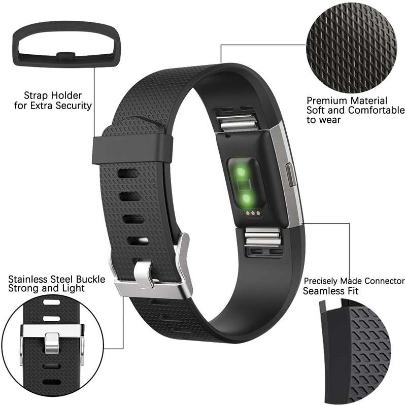 Maledan Replacement Bands for Fitbit Charge 2, 15 Pack