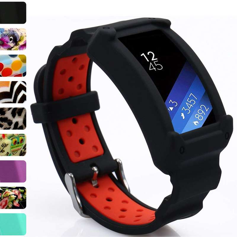 Samsung Gear Fit2 Band, Silicone Replacement Watch Bands Strap for Galaxy Gear Fit2 SM-R360 & Fit 2