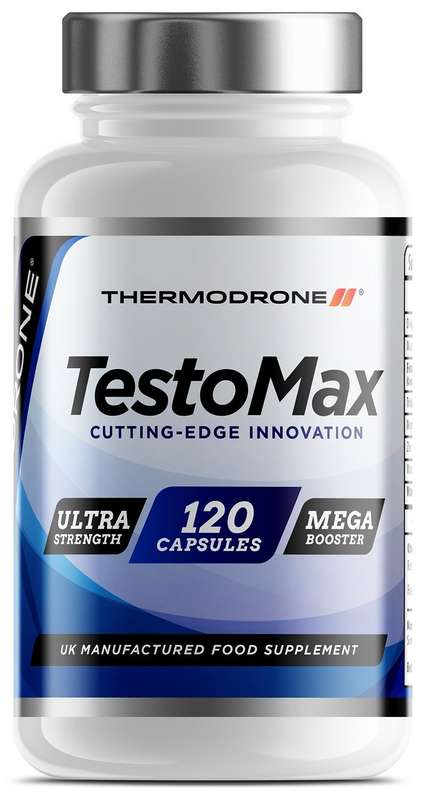Extreme Testosterone Boosters for Men TestoMax - 120 Veggie Caps - UK Manufactured Lab Tested