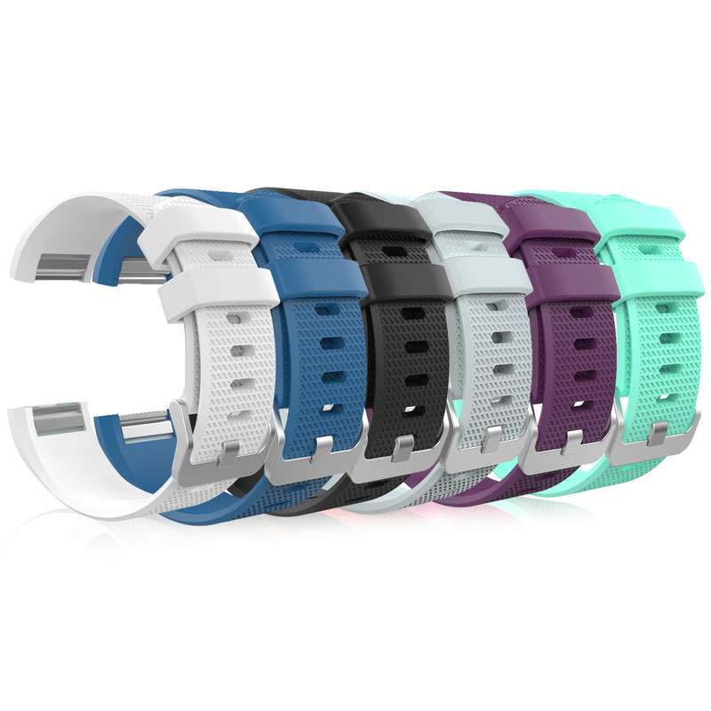 Fitbit Charge 2 Band MoKo [6 PACK] Soft Silicone Adjustable Replacement Sport...
