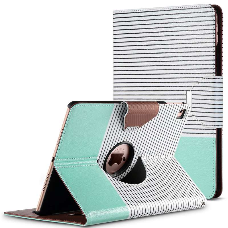 iPad Pro 9.7 Case - ULAK [Folio] iPad Pro 9.7 Synthetic Leather Case Rotating Stand [Smart Cover] fo