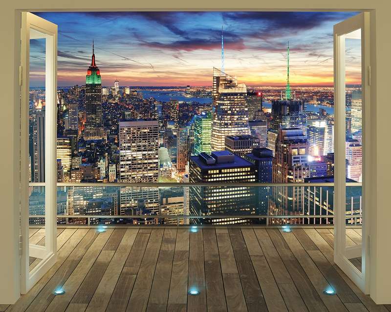 Walltastic WT43558 New York City Skyline Wall Mural