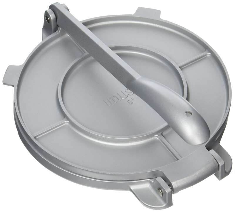 IMUSA USA MEXI-86009M Cast Aluminum Tortilla Press 8-Inch Silver