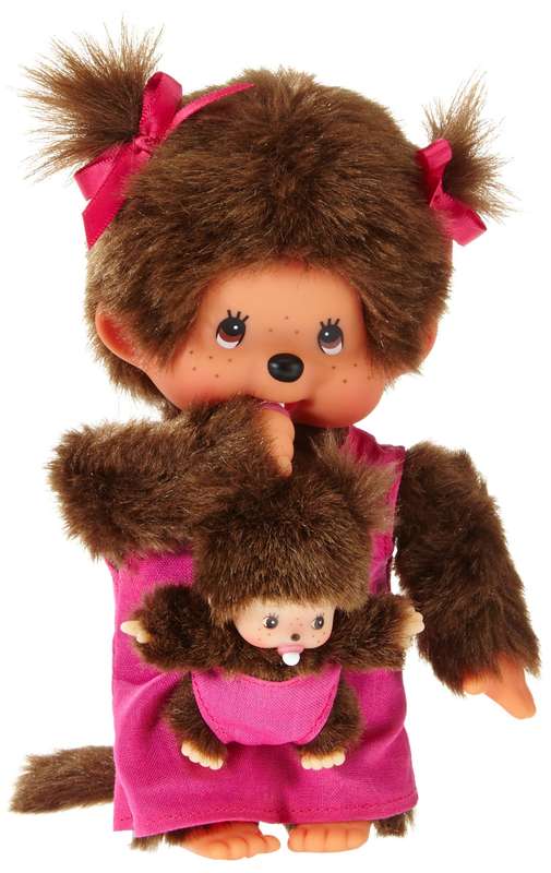 Monchhichi Mother Care with Baby Pink