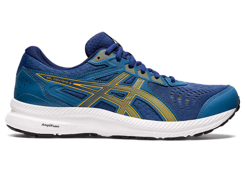 ASICS GEL CONTEND 8 AZURE AMBER SNEAKERS