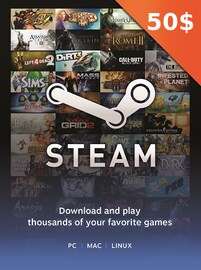 Steam Gift Card 50 CAD Steam Key SOUTH AFRICA