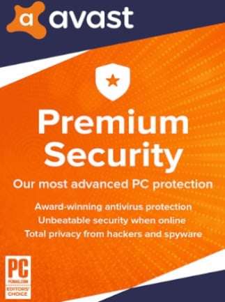 Avast Premium Security (1 Device, 1 Year) - PC - Serial Key- SA/Global