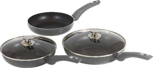 Blaumann 5 Pieces Diamond Collection Fry Pan- Grey (READ THE DESCRIPTION)