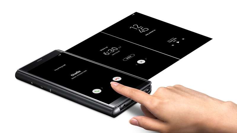 Samsung Galaxy Note8 Clear View Standing Cover - Black