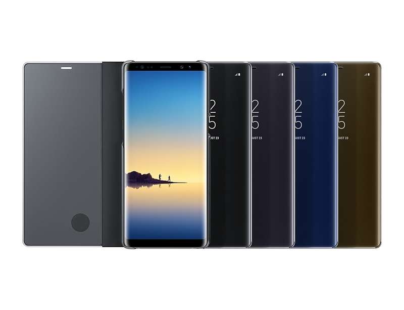 Galaxy Note 8 Clear View Standing Cover - Black