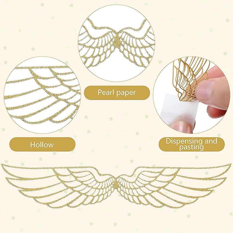 Chocolate Hallowed Wings Party Supplies Chocolate Gold Decor Wings