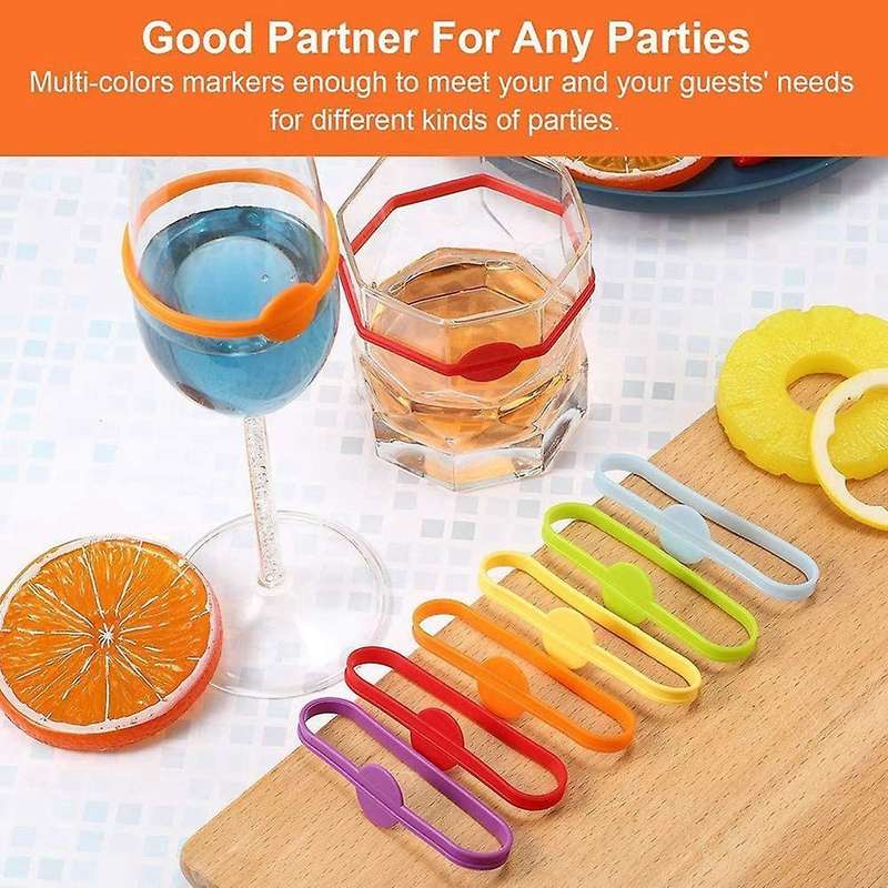 Beer Glass Cup Markers Bottle Strip Tag Markers for Cocktail Party