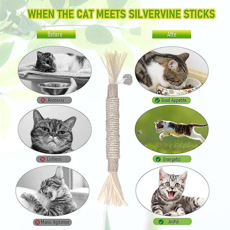 Cat Toys Clean Teeth, Remove Tartar, Freshen Breath and Chew Toys