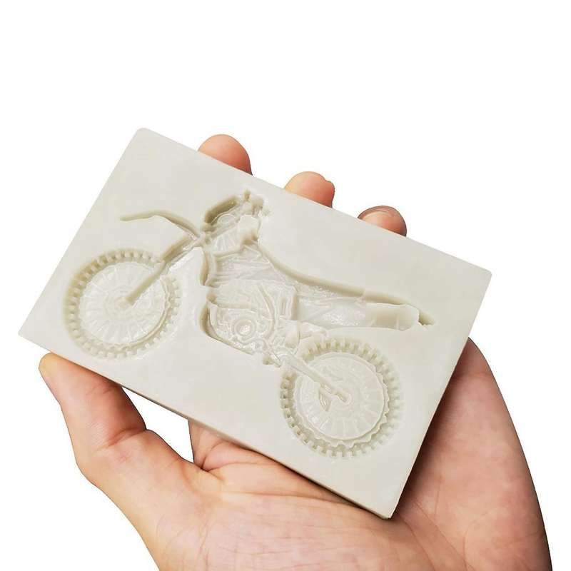 Silicone Mold Decor Gum Paste Sugar Topper Mould Motor Bike Moulds