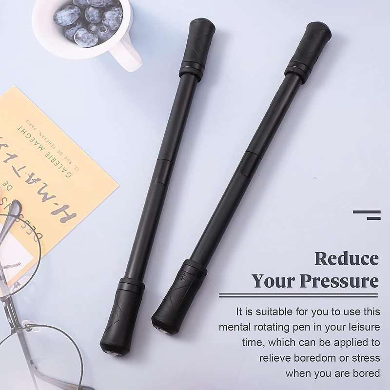 2 Pcs Flying Spinning Pen with Weighted Ball Finger Rotating Pen A