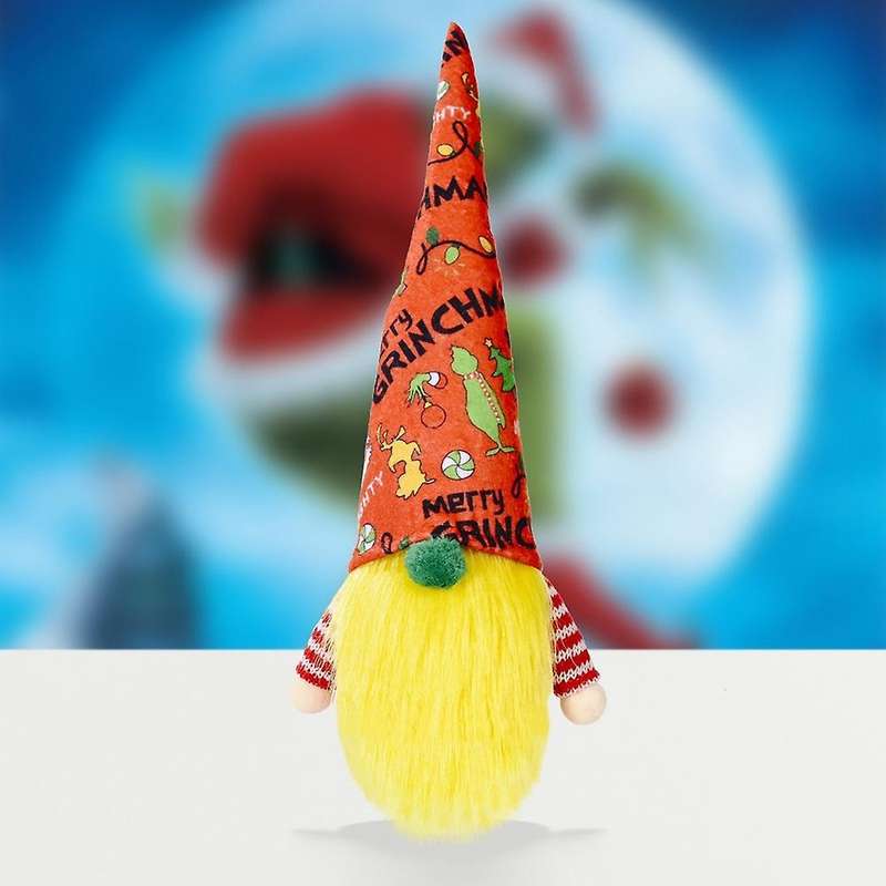 Gnome Plush Doll for Christmas Decorations Xmas Party Table Decor, A