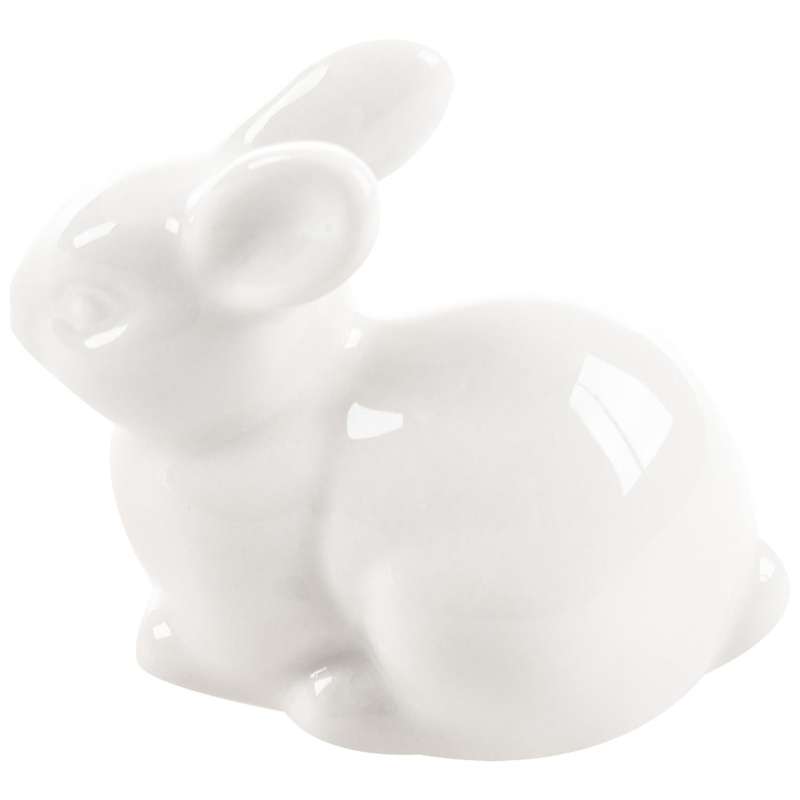 Cute Mini White Ceramic Rabbit Home Decoration Ornaments Medium
