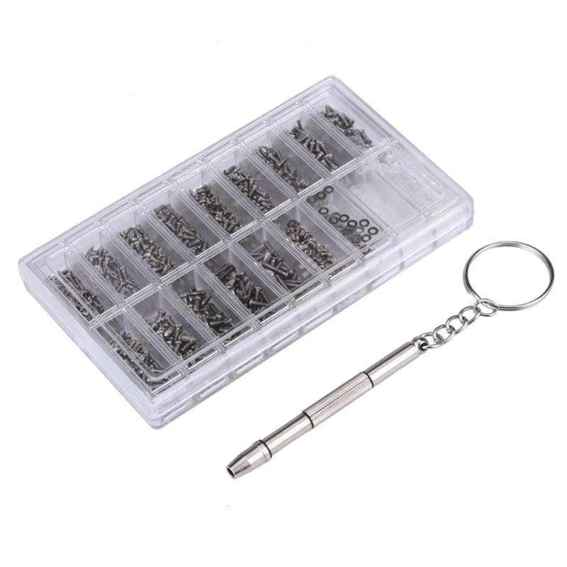 Sunglasses Glasses Repair Tool, Stainless Steel Screws and Nose Pads
